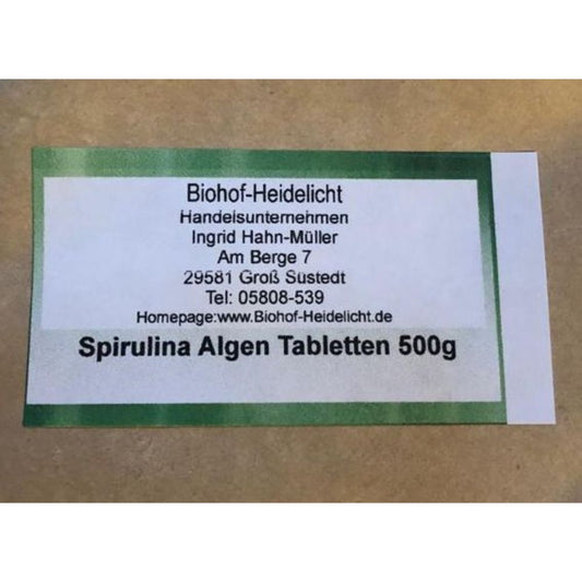 Spirulina Algen Tabletten 500g Beutel